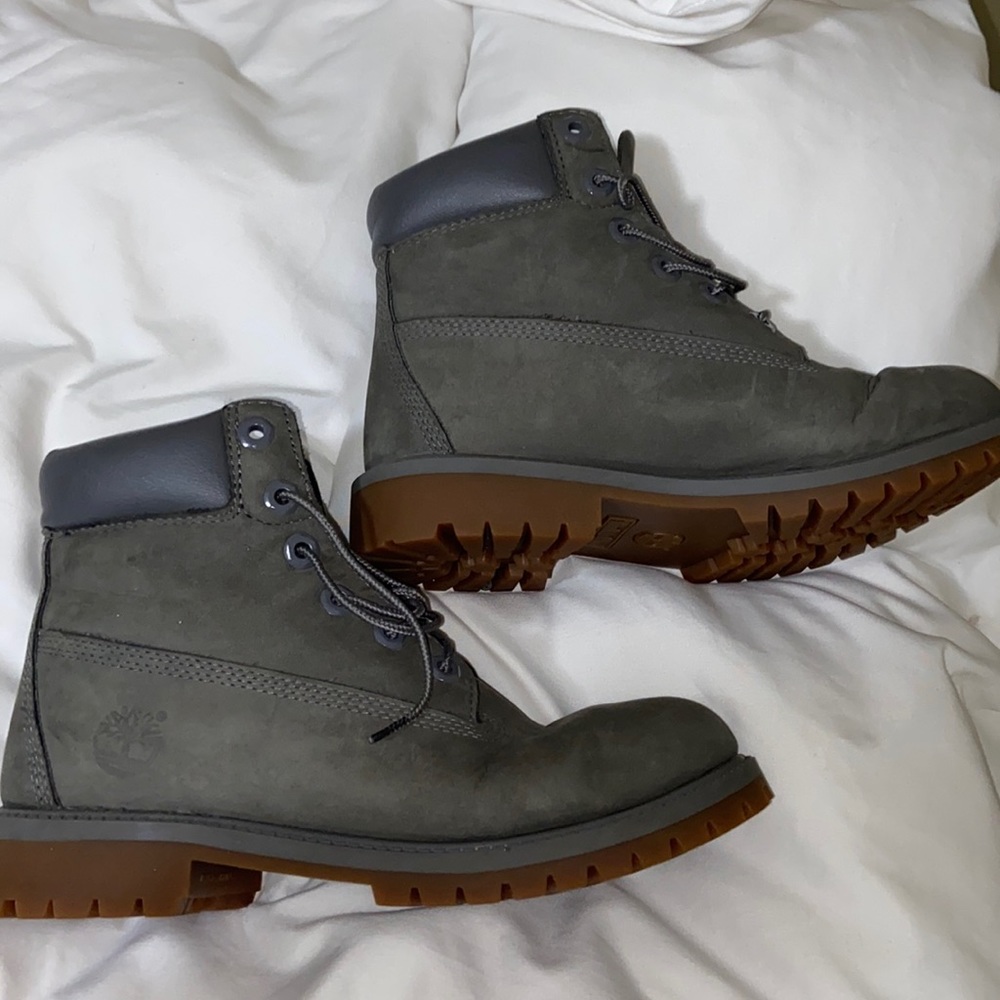 Timberland Boots Grey Suede Waterproof
